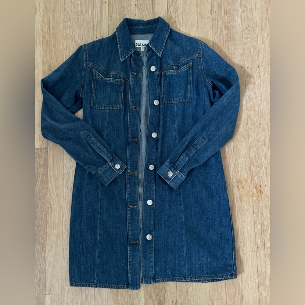 Ganni western jean jacket